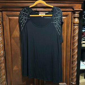 Philosophy XXL Long Tee with Jewel Accents